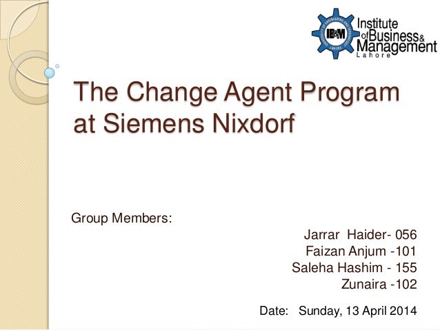 change agents at work lessons from siemens nixdorf